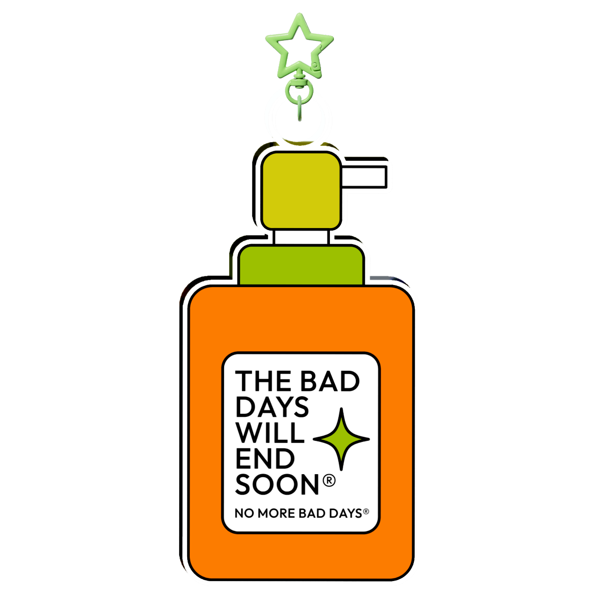 "No More Bad Days" Giant keychain