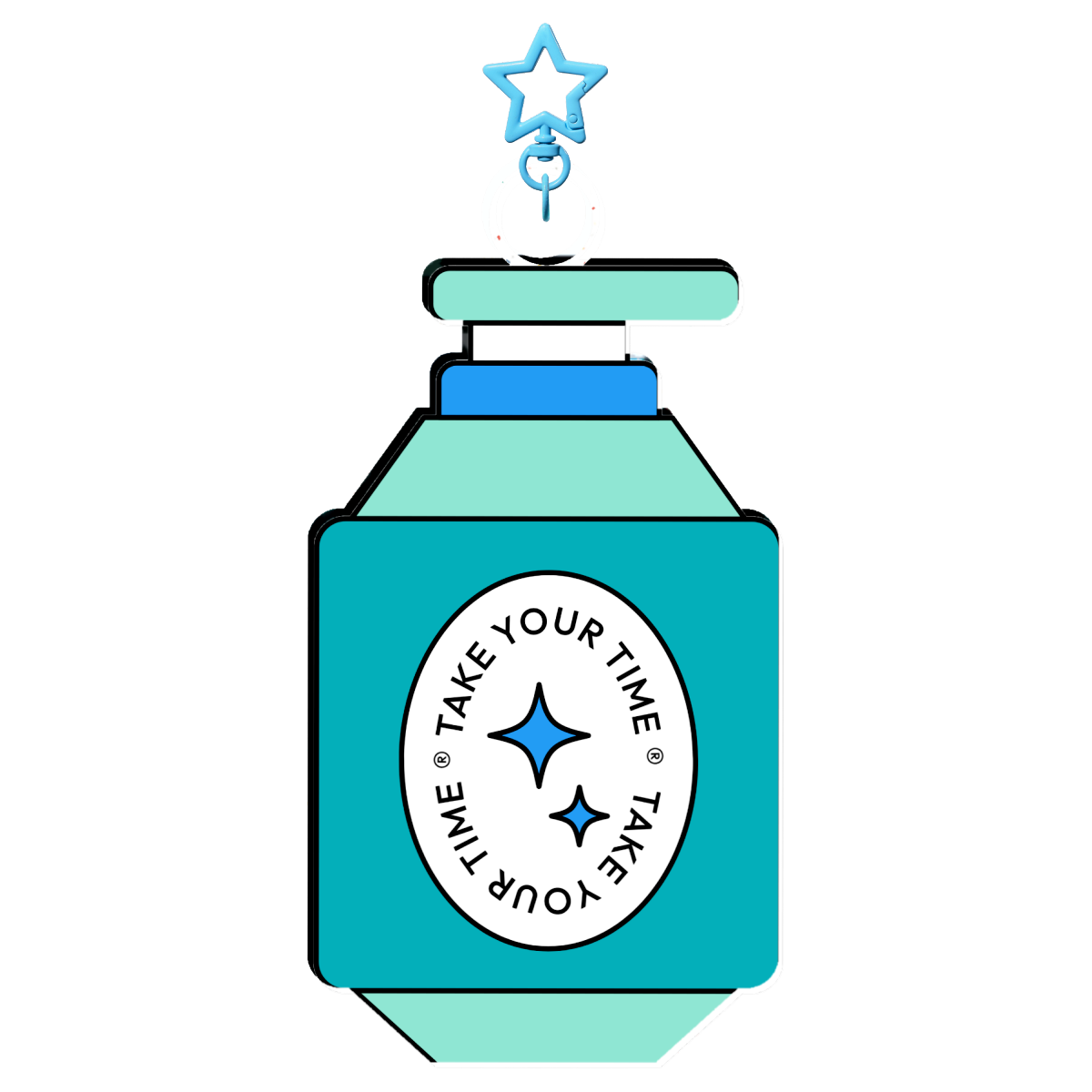 "Take Your Time" Giant keychain