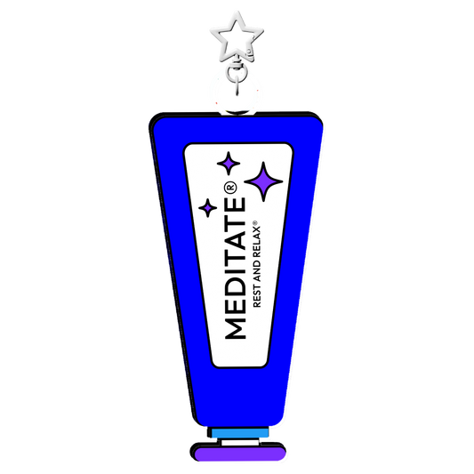"Meditate" Giant keychain