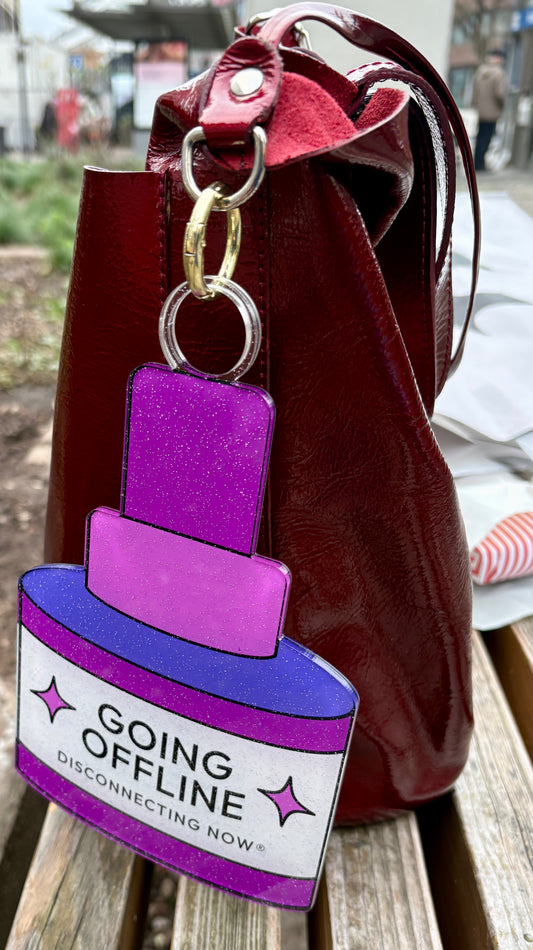 "Offline" Giant Keychain