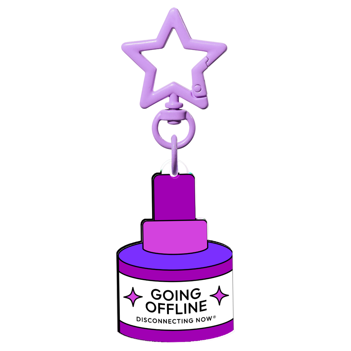 "Offline" Giant Keychain